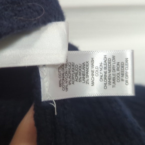 Loft fuzzy pocket cardigan XL Navy - Picture 10 of 10